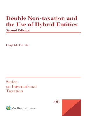 cover image of Double non-taxation and the use of hybrid entities